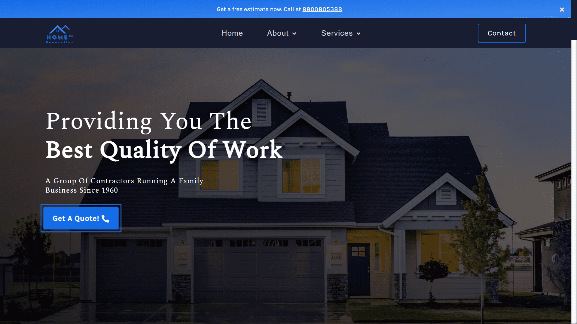 Home Renovation website